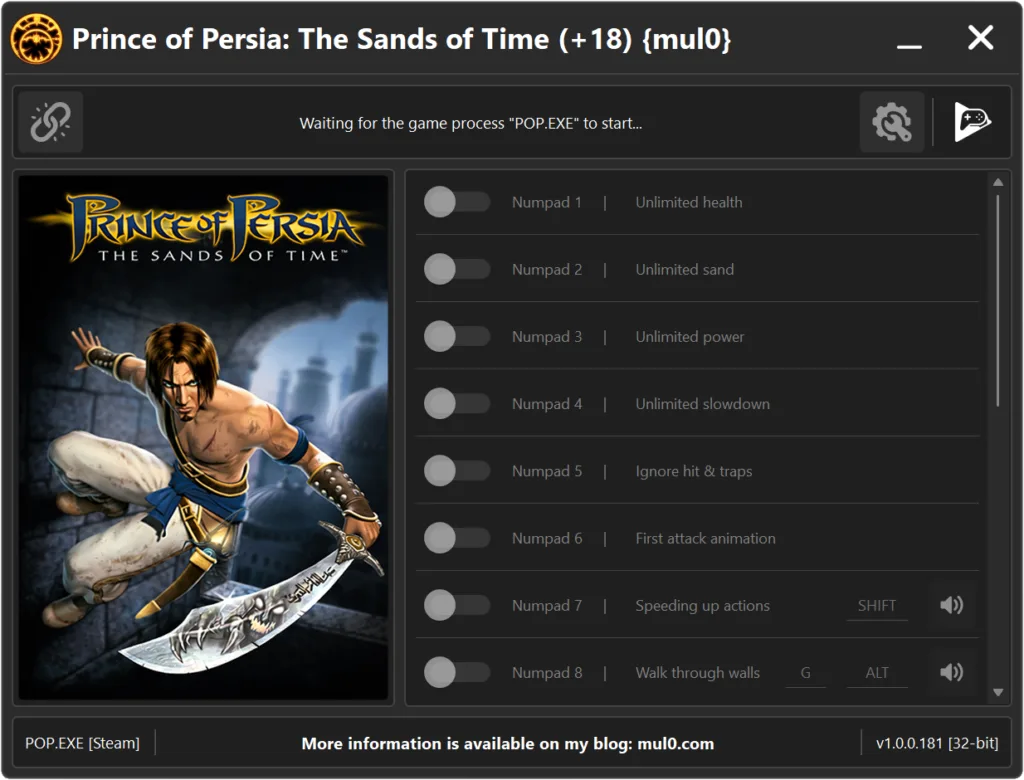 Prince of Persia Sands of Time Trainer gameplay with unlimited health, sand powers, invisibility and enhanced combat features